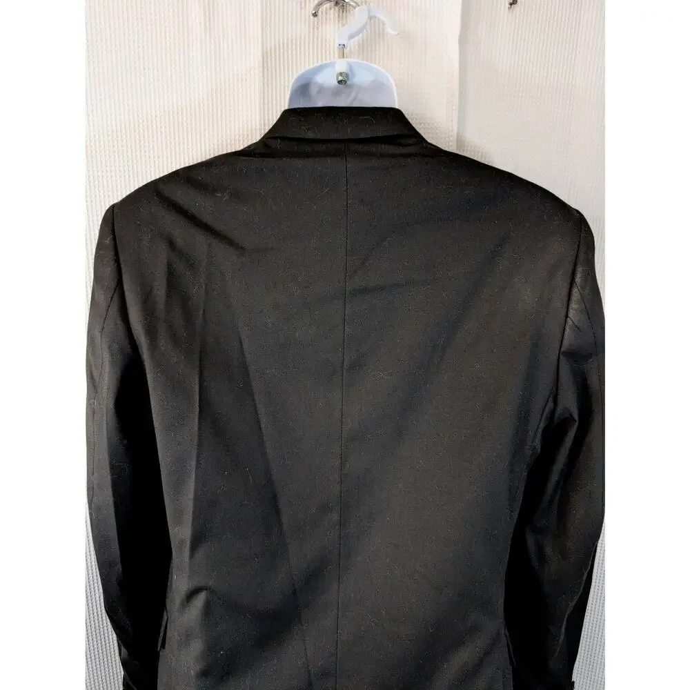 ALFANI! RICH BLACK TAILORED SLIM FIT, ELEGANT & CLASSIC BLAZER, JACKET! SZ 38L